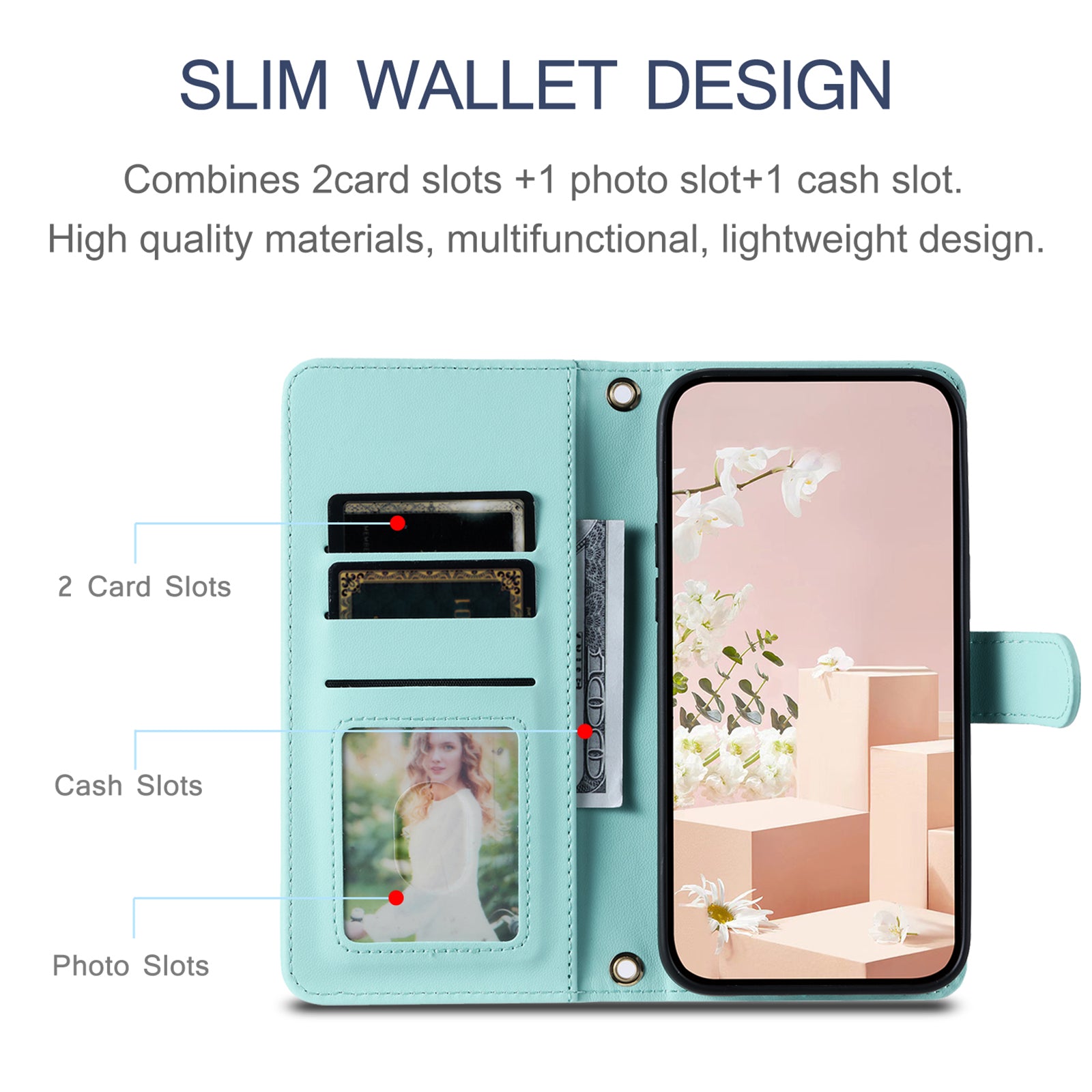 For Xiaomi 14 Case Stand View PU Leather Flip Phone Cover with Strap For Xiaomi 14 Case Stand View PU Leather Flip Phone Cover with Strap